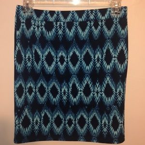 Blue Mini Skirt